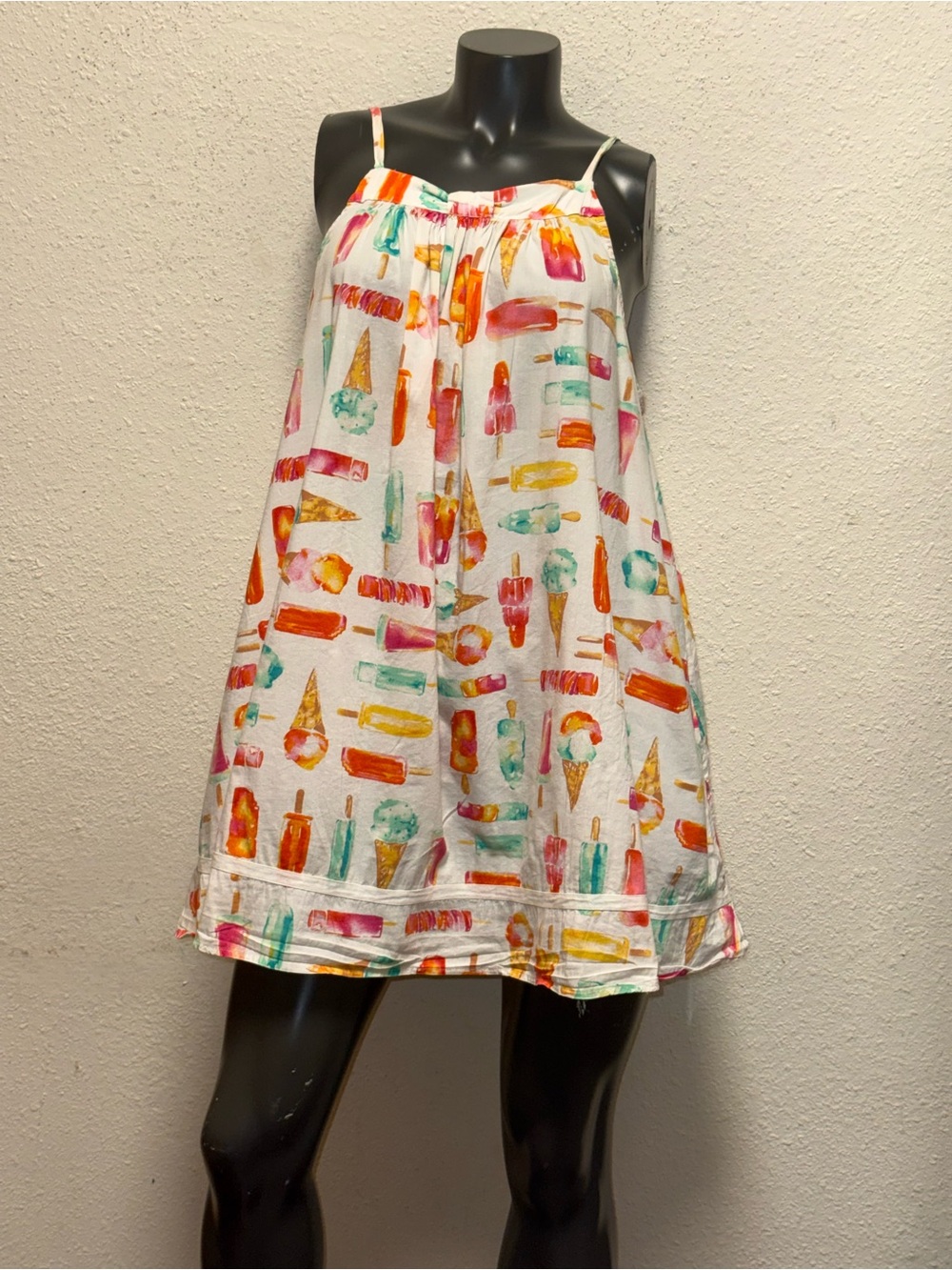 kate spade White Multicolor Ice Cream Print A-Line Sundress